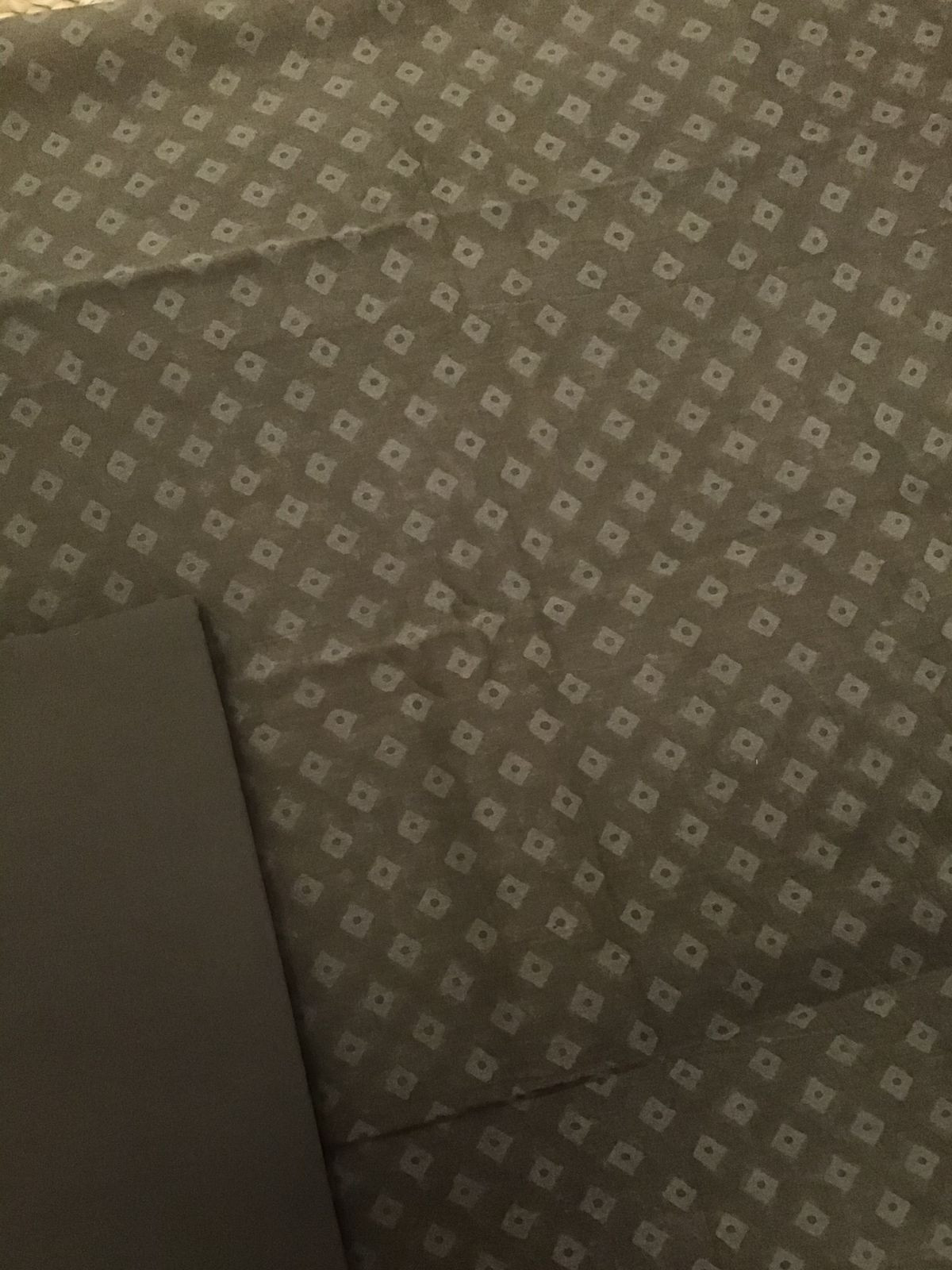 Pure Chanderi Printed Suit - Olive Brown