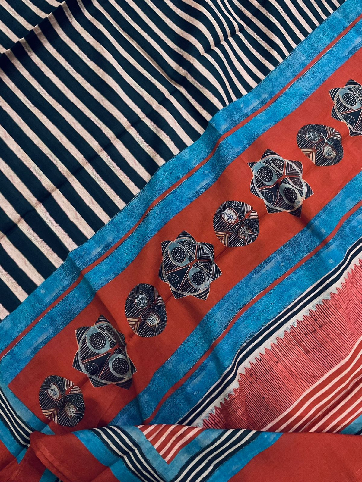 Pure Mul Cotton Printed Suit - Red