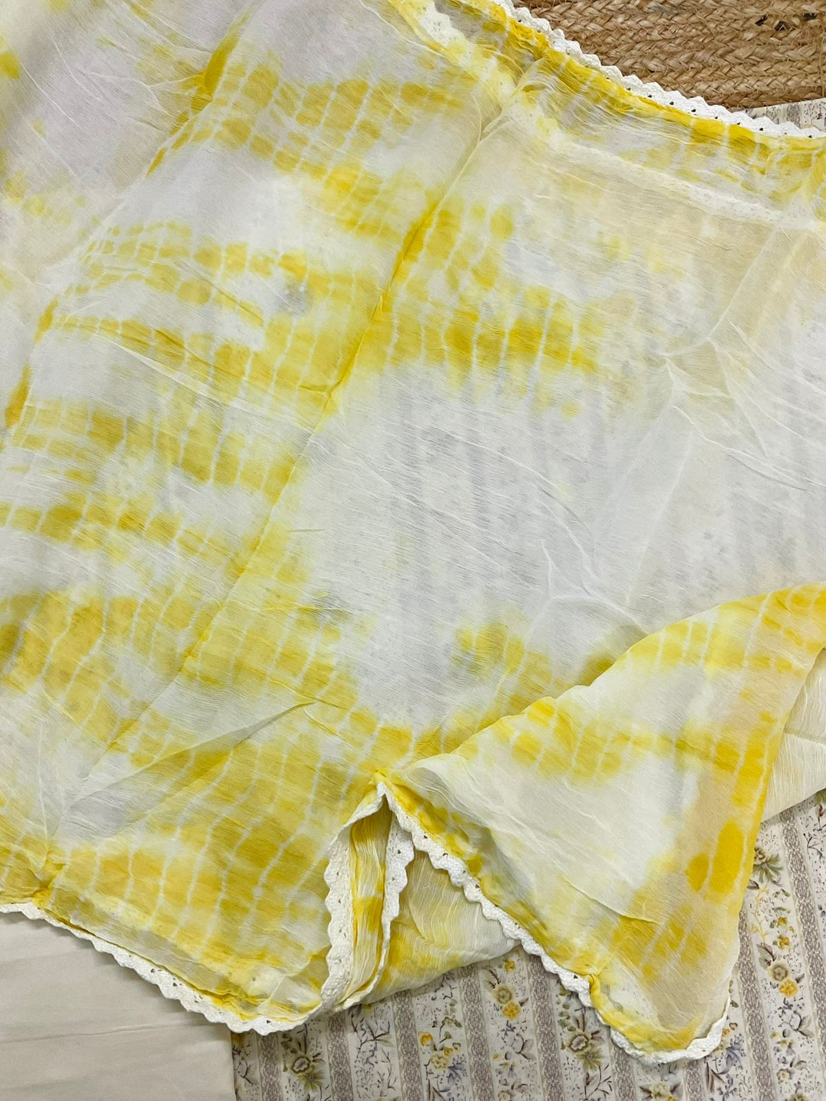 Pure Jaam Cotton Printed Embroidered Suit - Cream