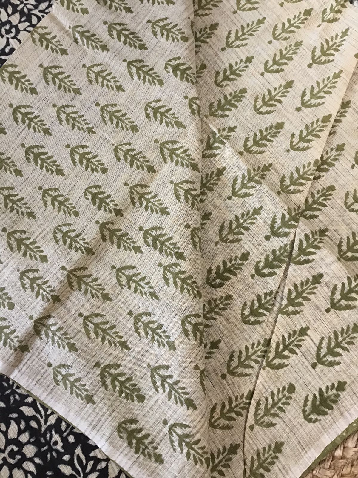 Soft Khadi Silk Printed Suit - Black