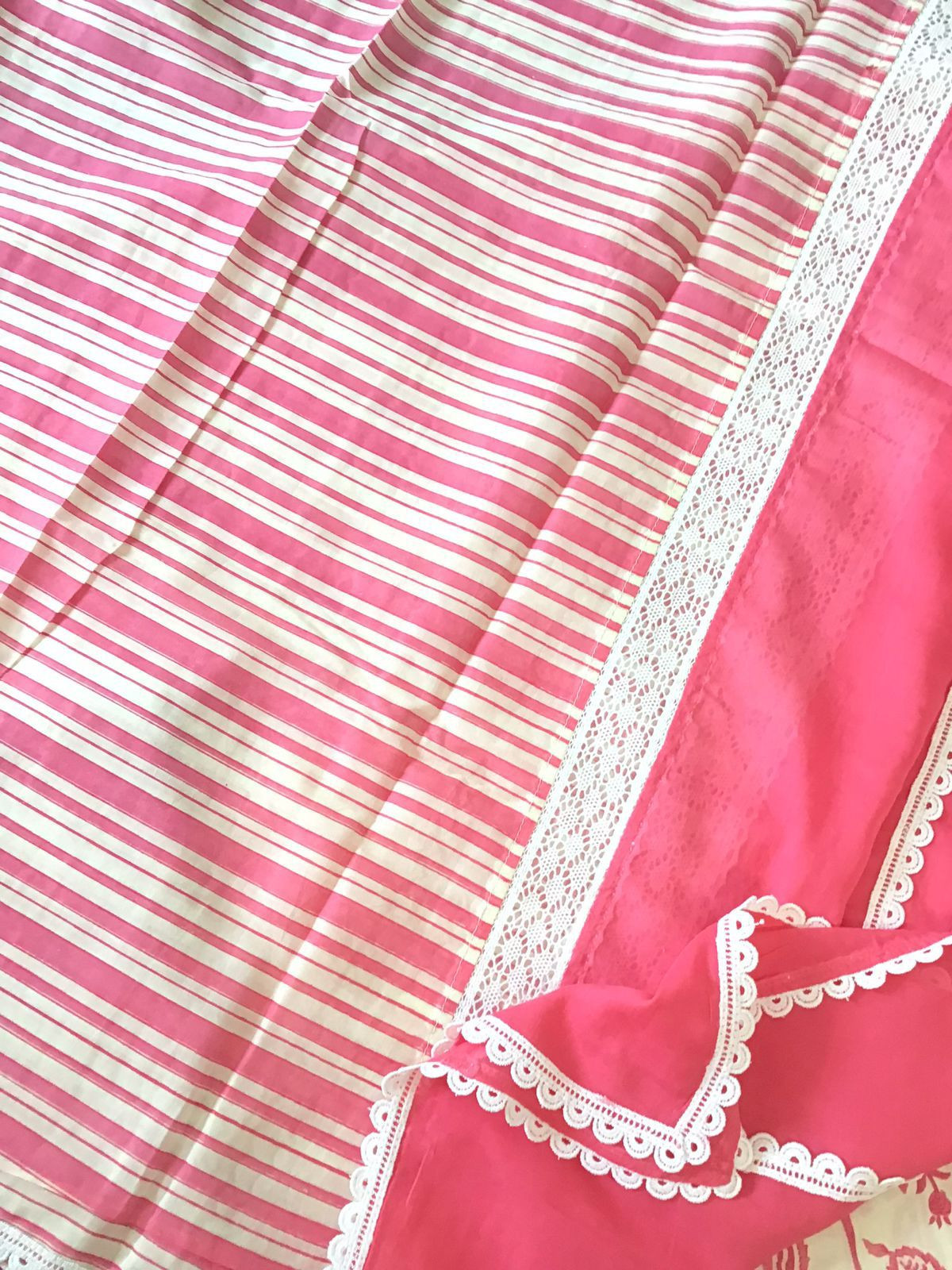 Pure Cotton Printed Embroidered Suit - Off White