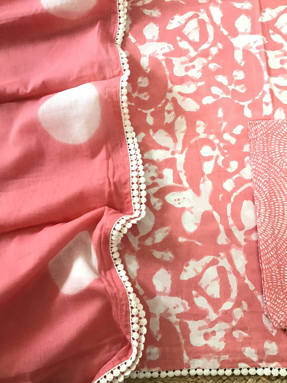 Pure Cotton Printed Suit - Pink