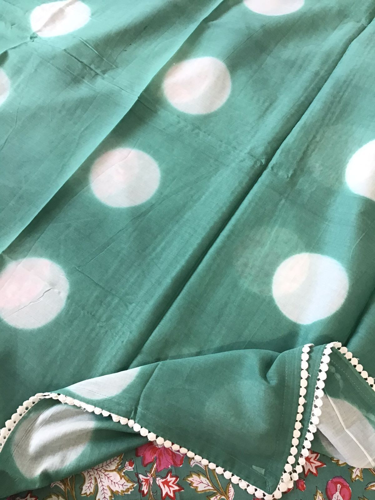 Pure Cotton Printed Suit - Green