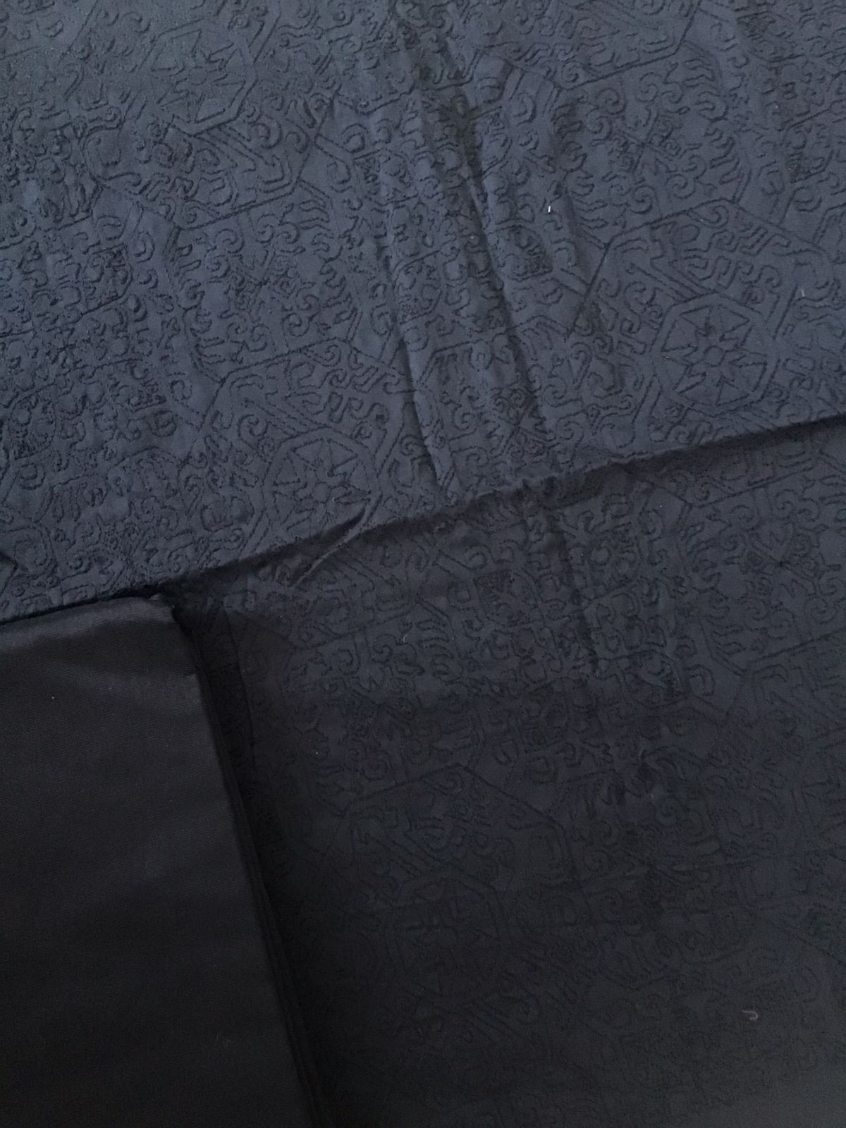 Pure Jaam Cotton Printed Embroidered Suit - Black