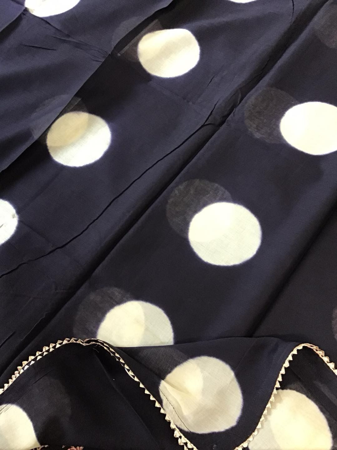 Pure Cotton Printed Suit - Black