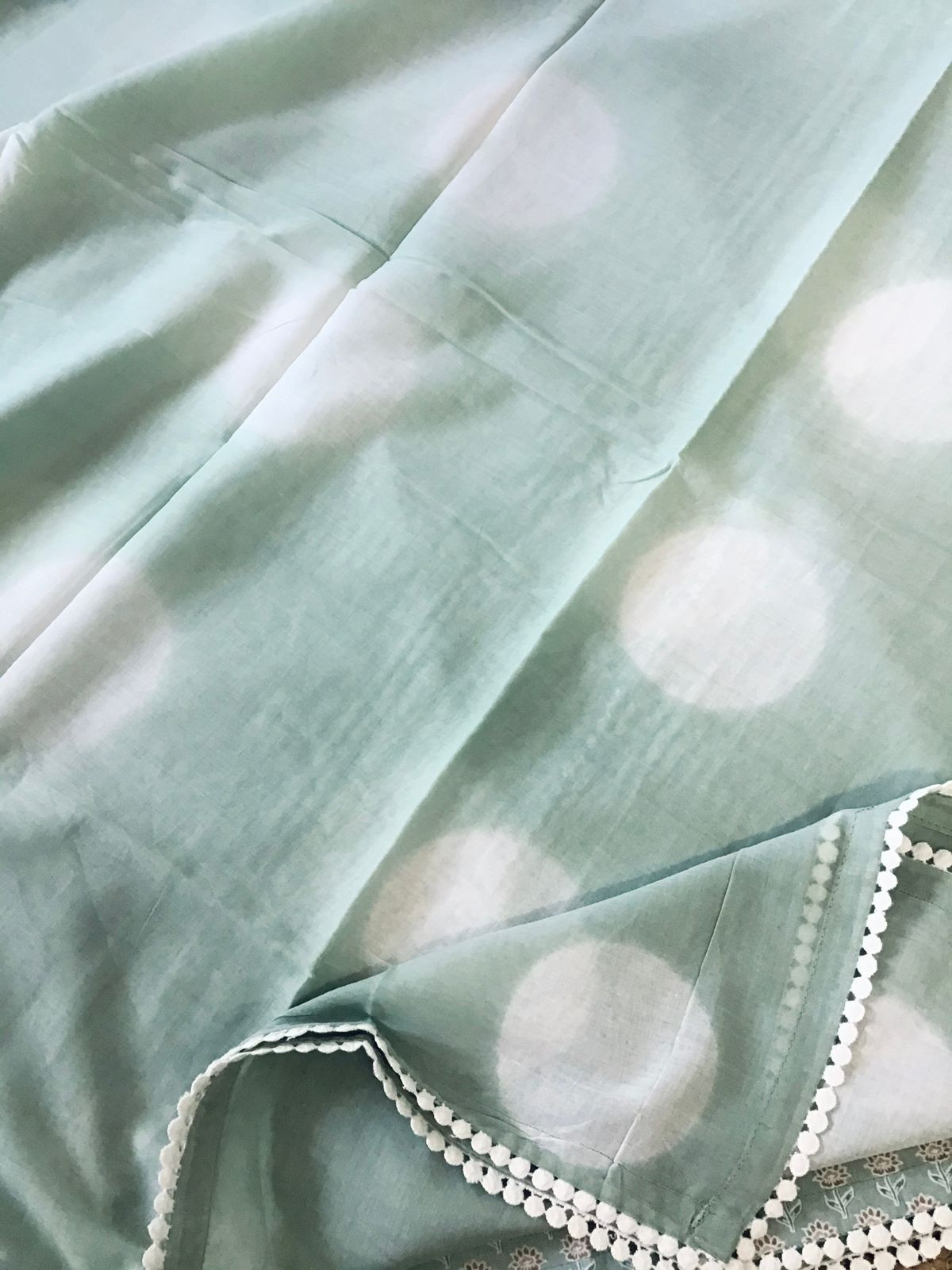 Pure Cotton Printed Suit - Green
