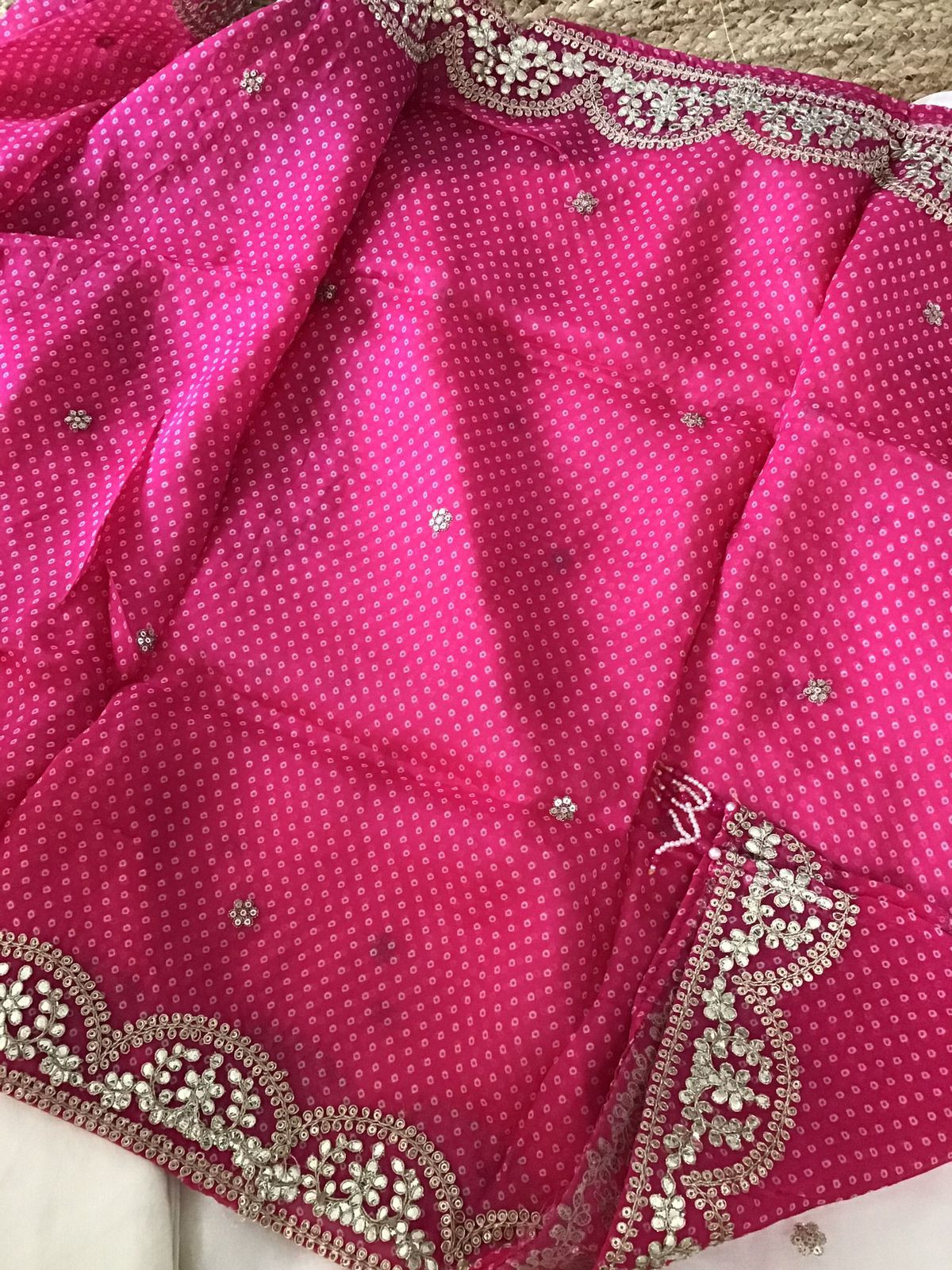 Soft Muslin Silk Embroidered Suit - Off White