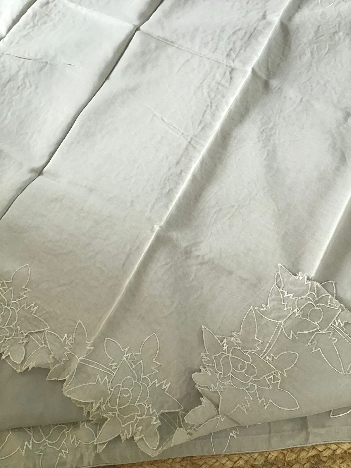 Pure Chanderi Embroidered Suit - Grey