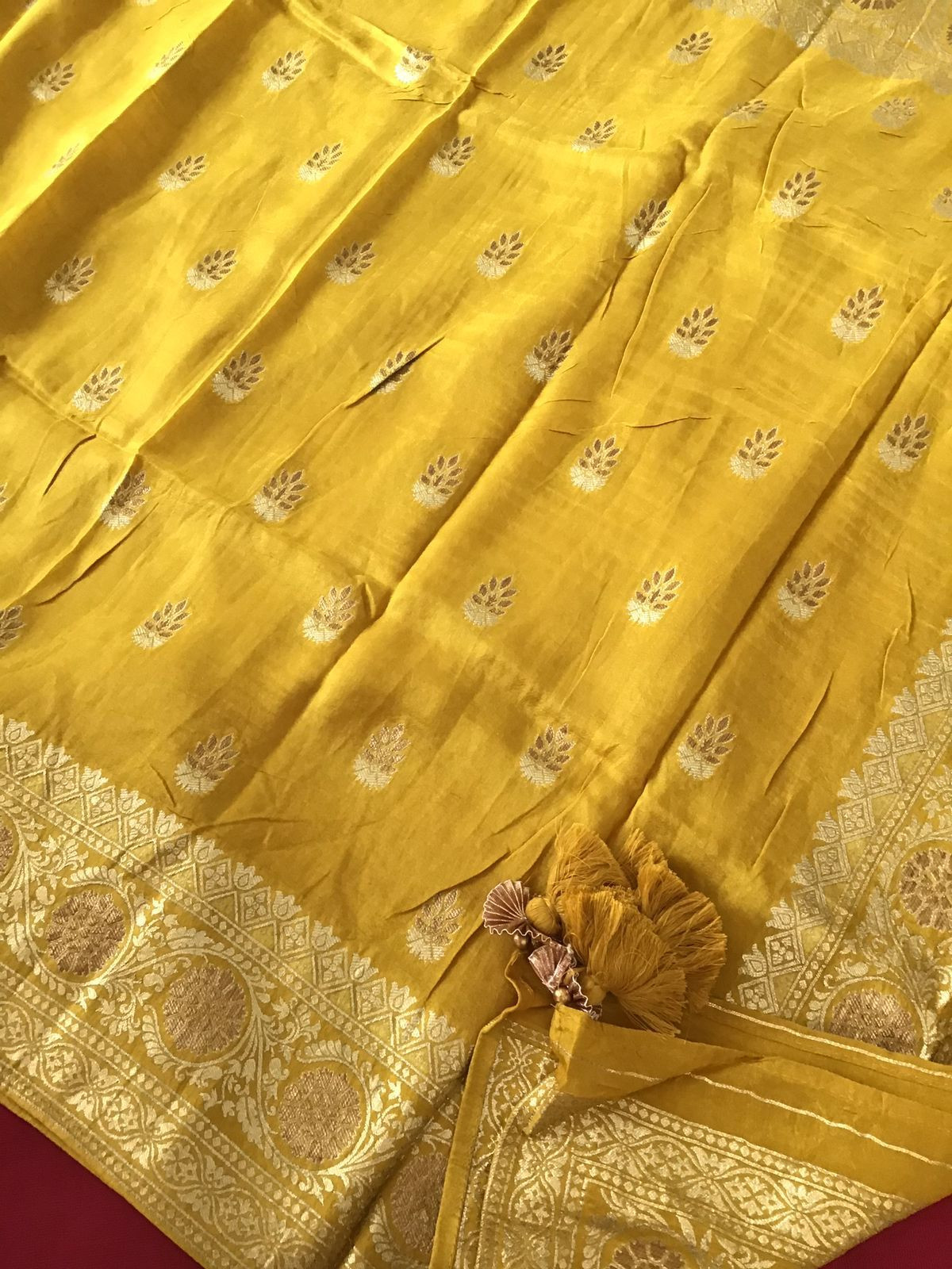 Pure Cotton Silk Banarasi Weaved Embroidered Suit - Pink