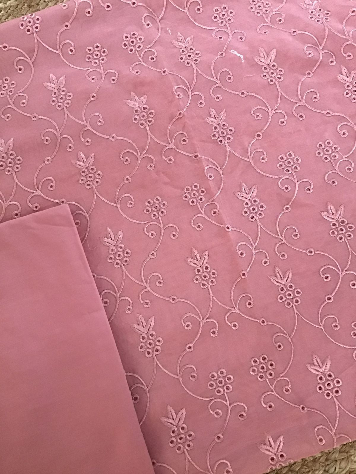 Pure Chanderi Embroidered Suit - Pink