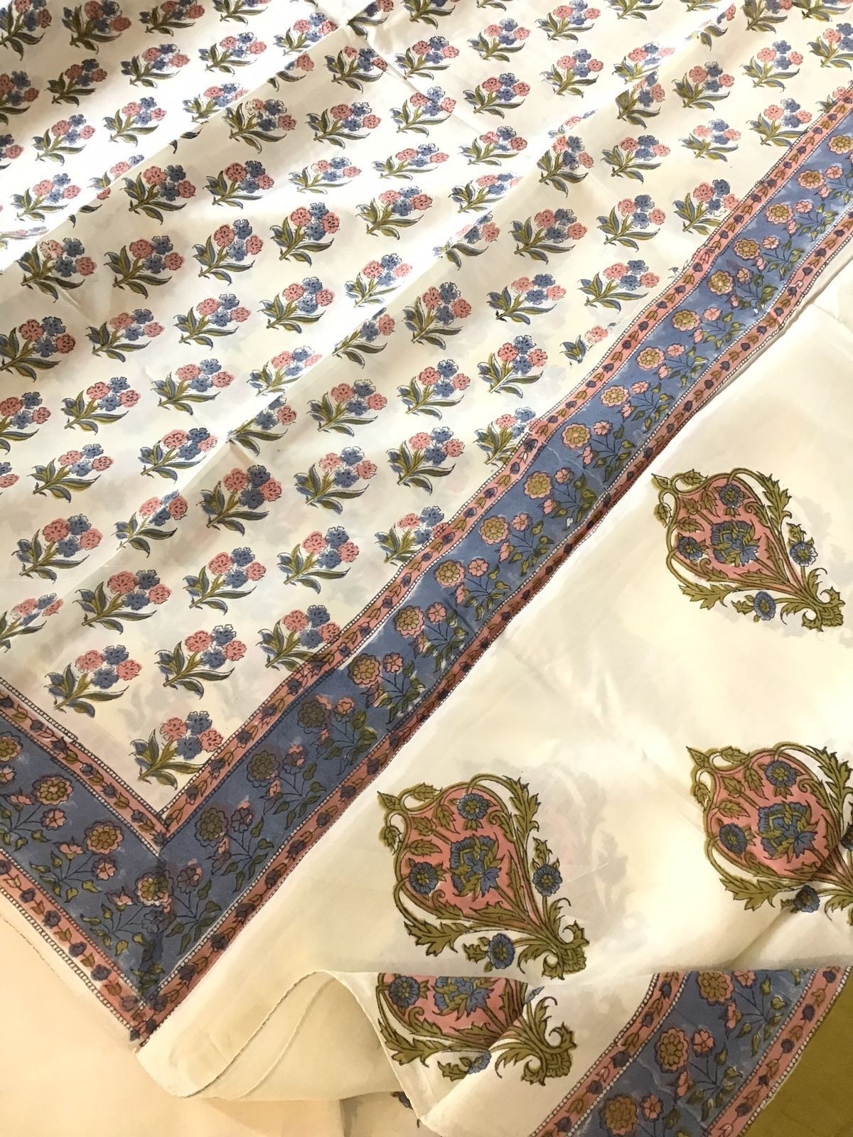 Soft Fine Muslin Silk Printed Suit - Cream