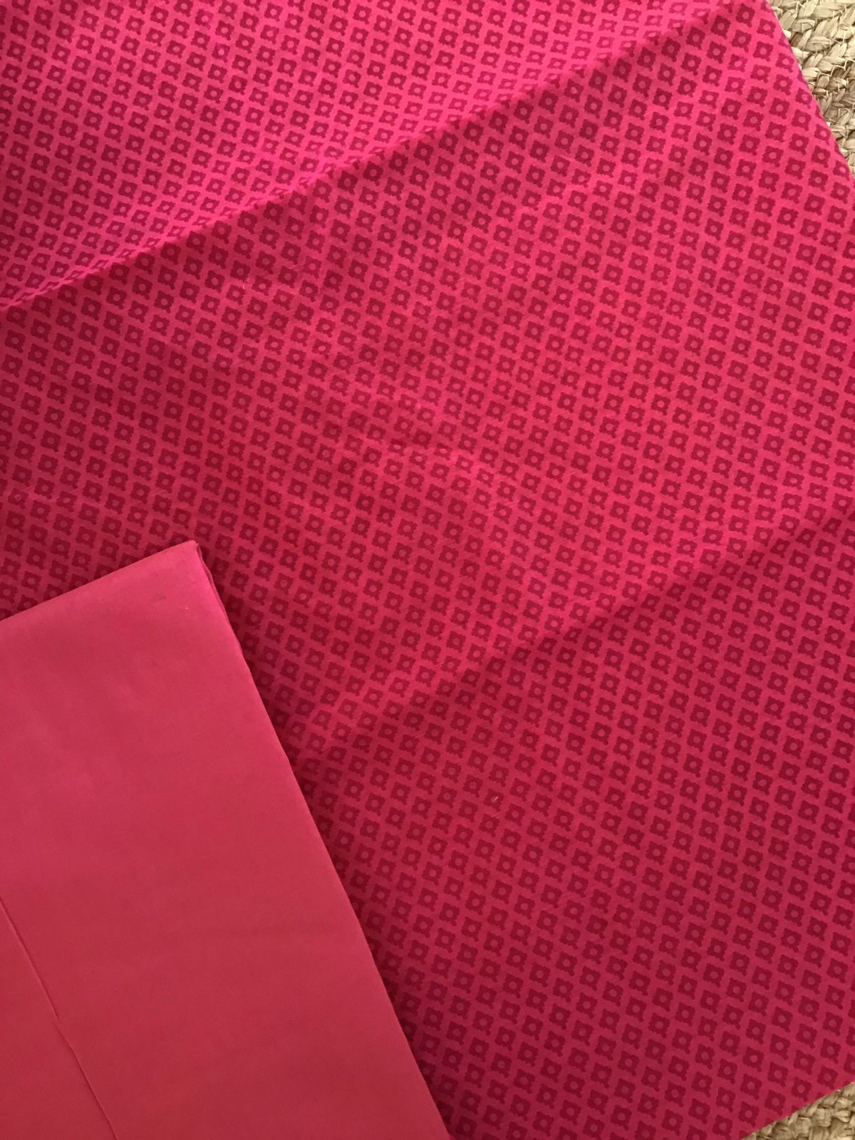 Soft Chanderi Printed Banarasi Weaved Suit - Pink