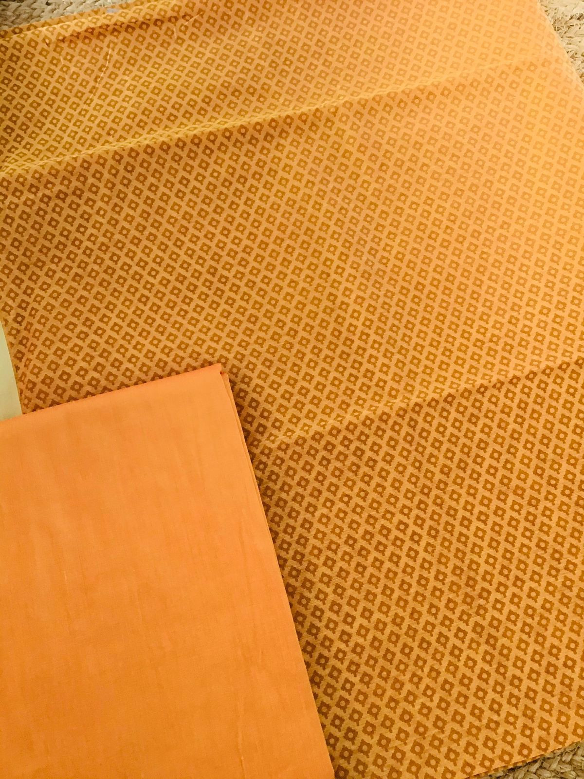 Soft Chanderi Printed Banarasi Weaved Suit - Yellow