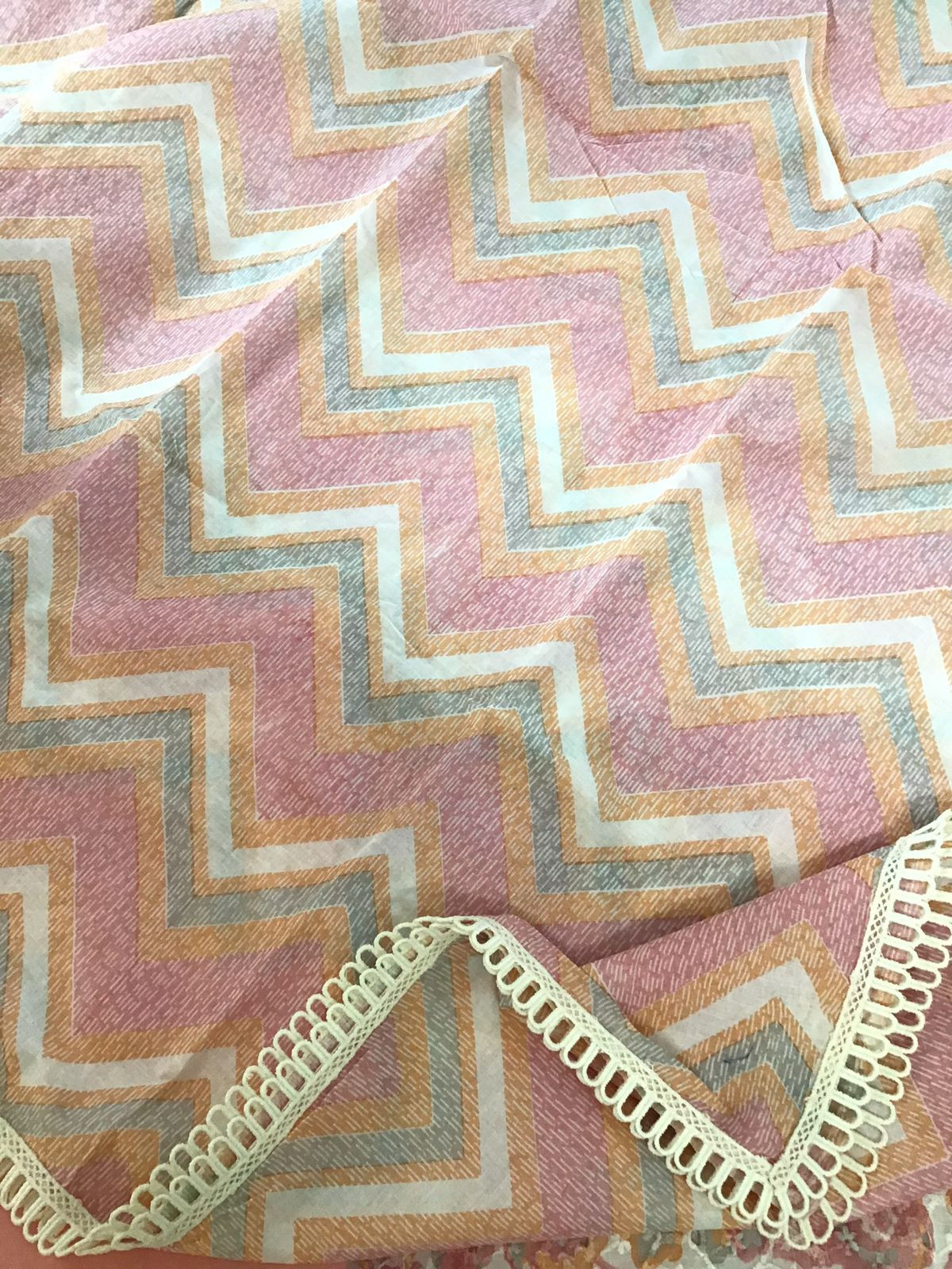 Pure Cotton Printed Hakoba Embroidered Suit - Pink