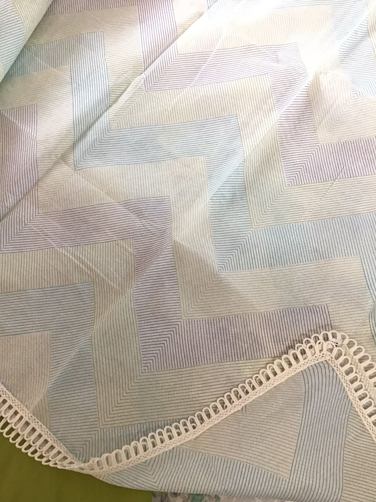 Pure Cotton Printed Hakoba Embroidered Suit - Off White