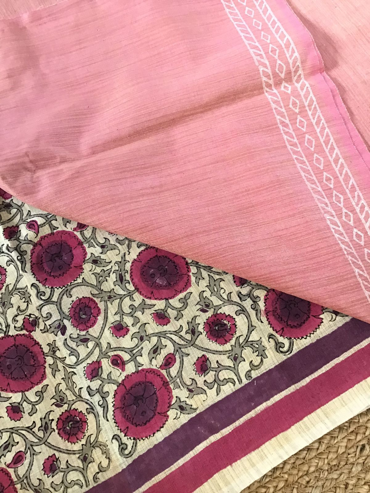 Soft Khadi Silk Printed Suit - Pink