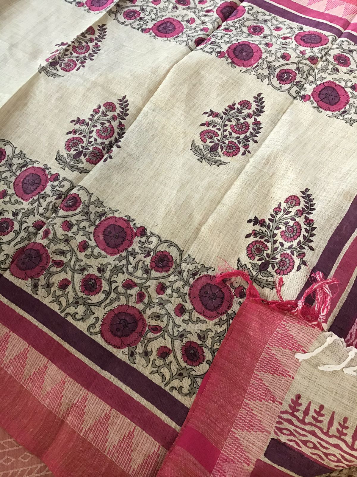 Soft Khadi Silk Printed Suit - Pink