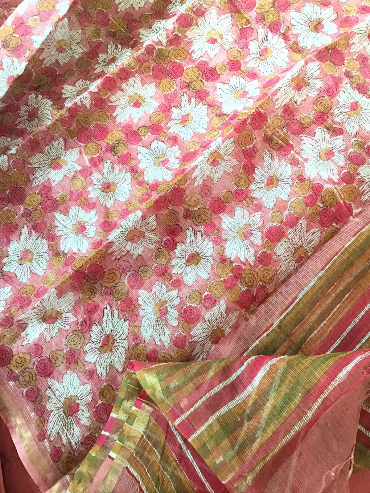 Pure Cotton Printed Embroidered Suit - Pink