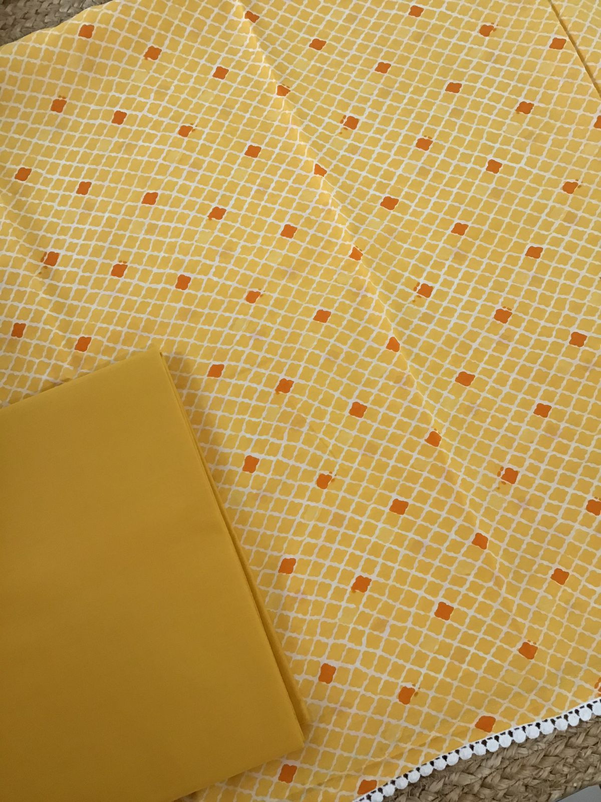 Pure Muslin Silk Banarasi Weaved Suit - Yellow