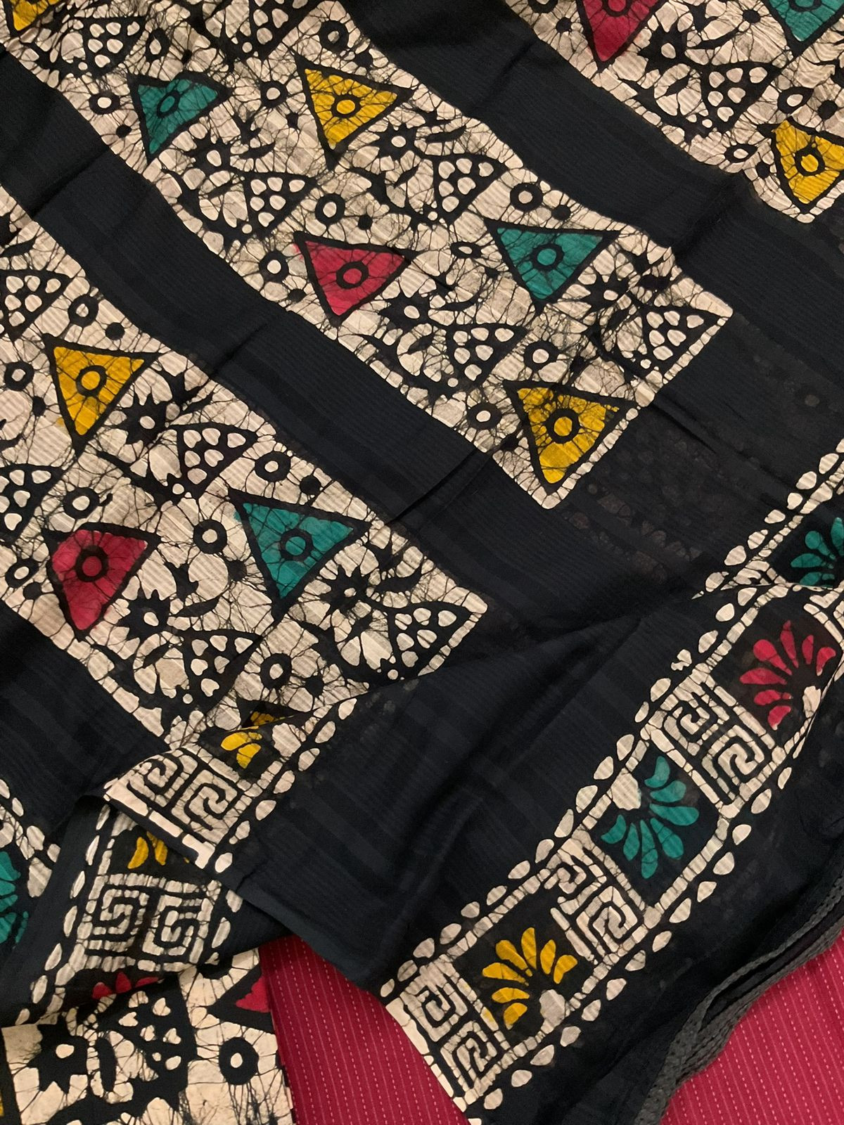 Pure Cotton Self Embroidered Printed Suit - Maroon