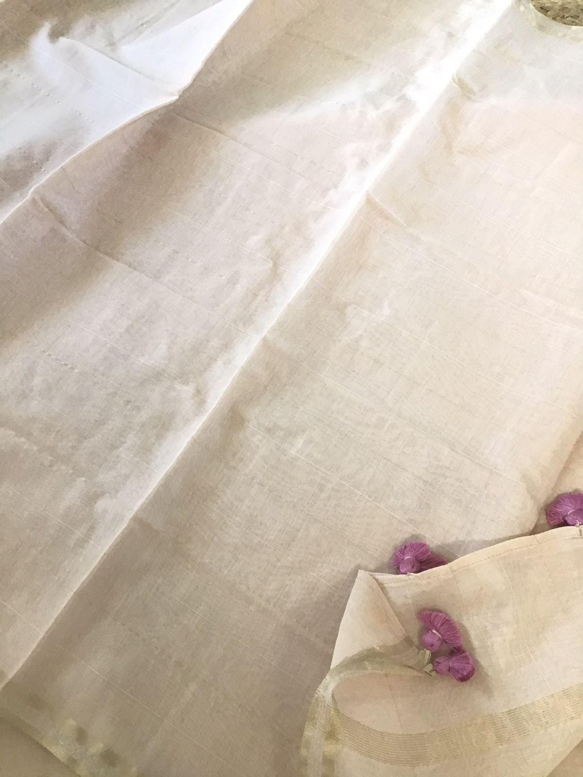 Pure Chanderi Shaded Embroidered Suit - Pink