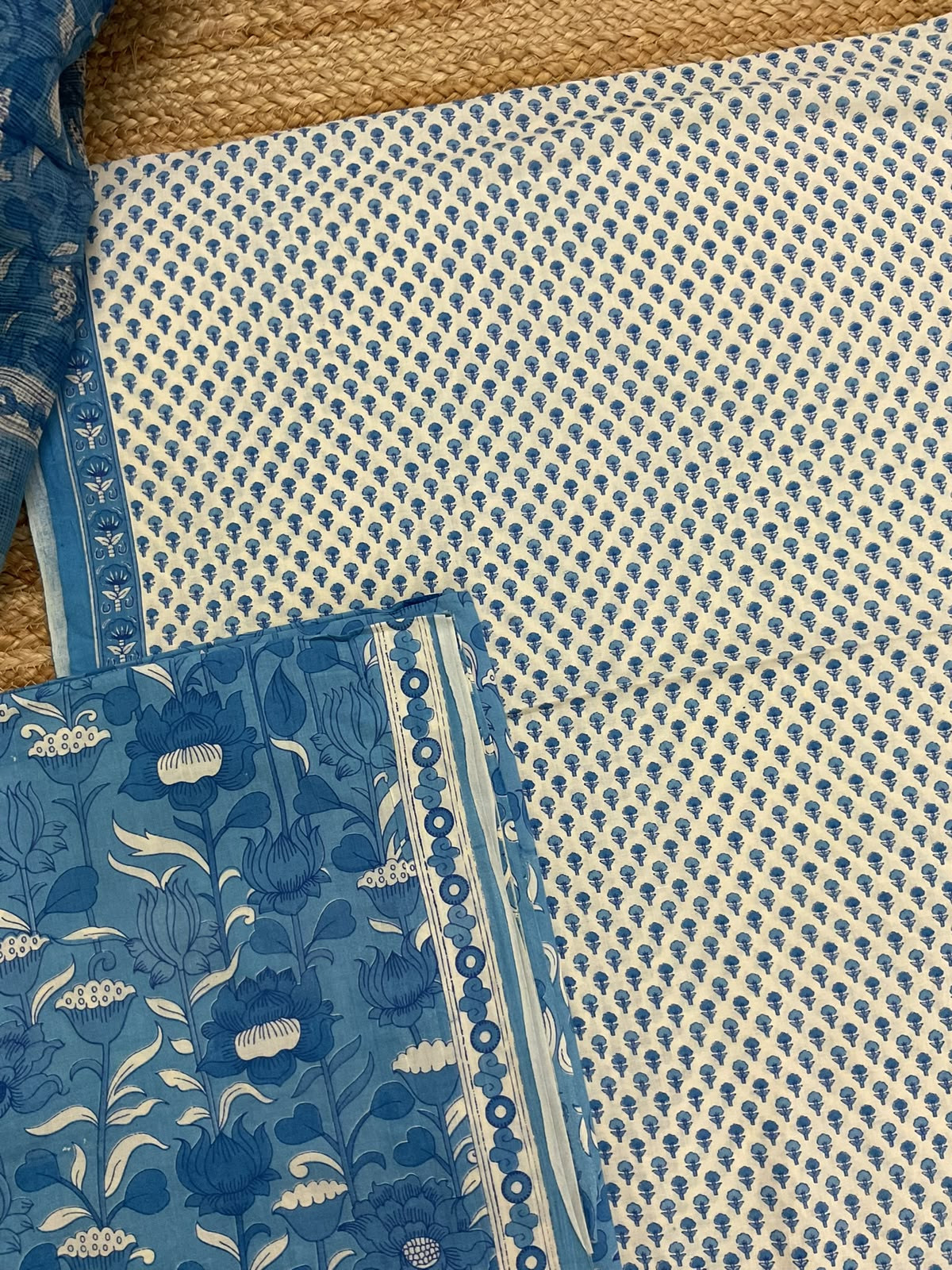 Pure Mul Cotton Printed Suit - Cream
