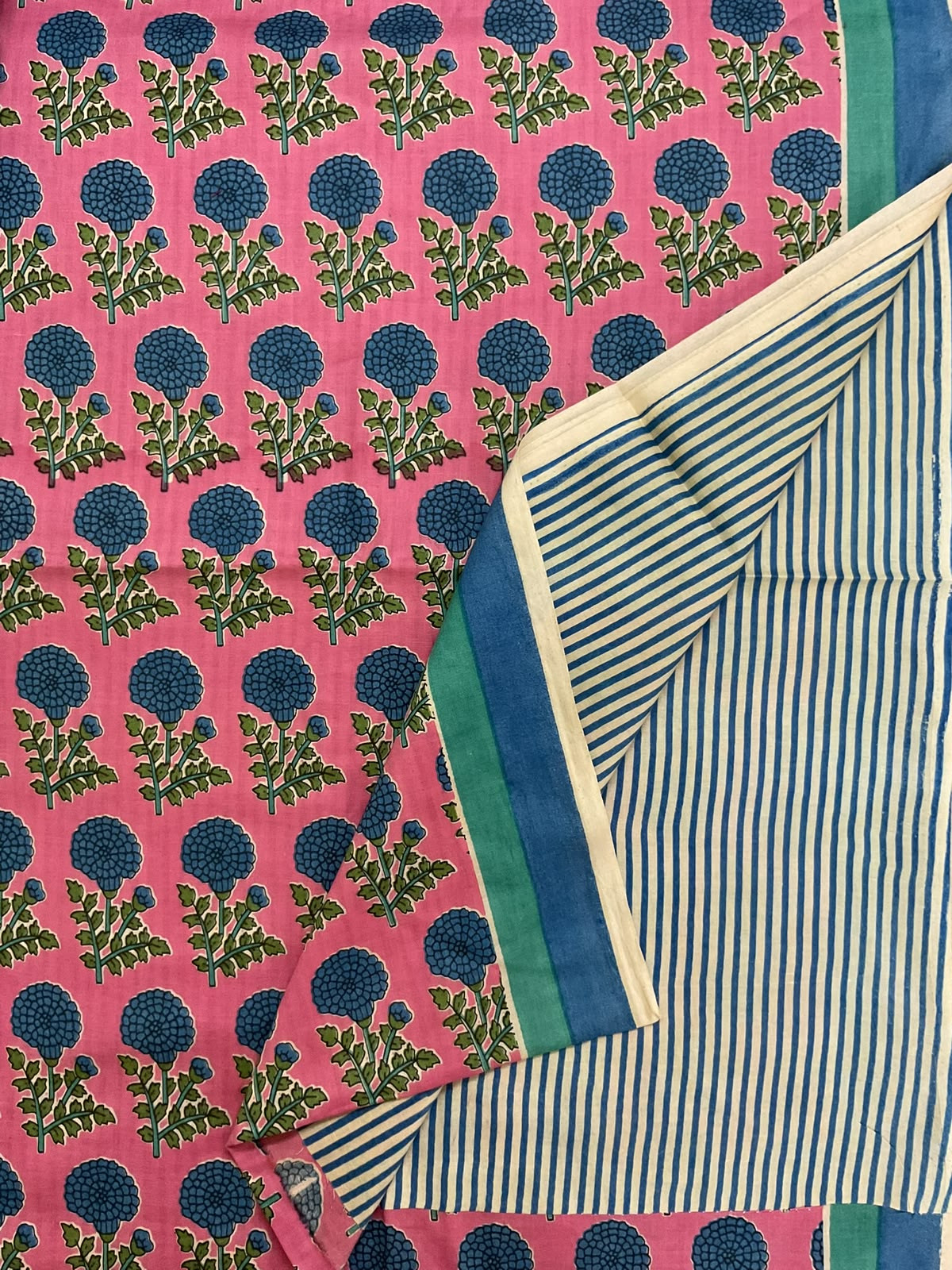 Pure Fine Cotton Printed Suit - Pink