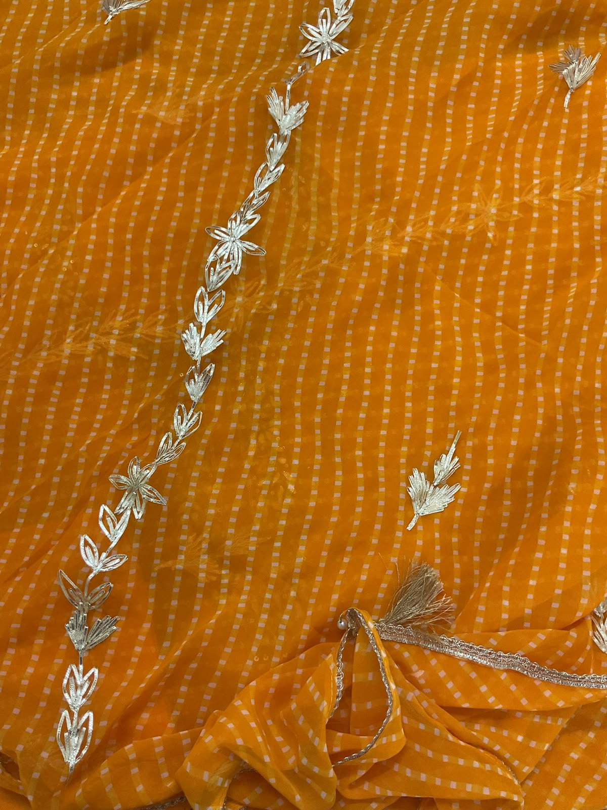 Soft Georgette Printed Embroidered Suit - Yellow