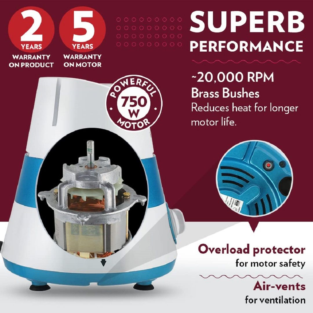 borosil mixer grinder 750w