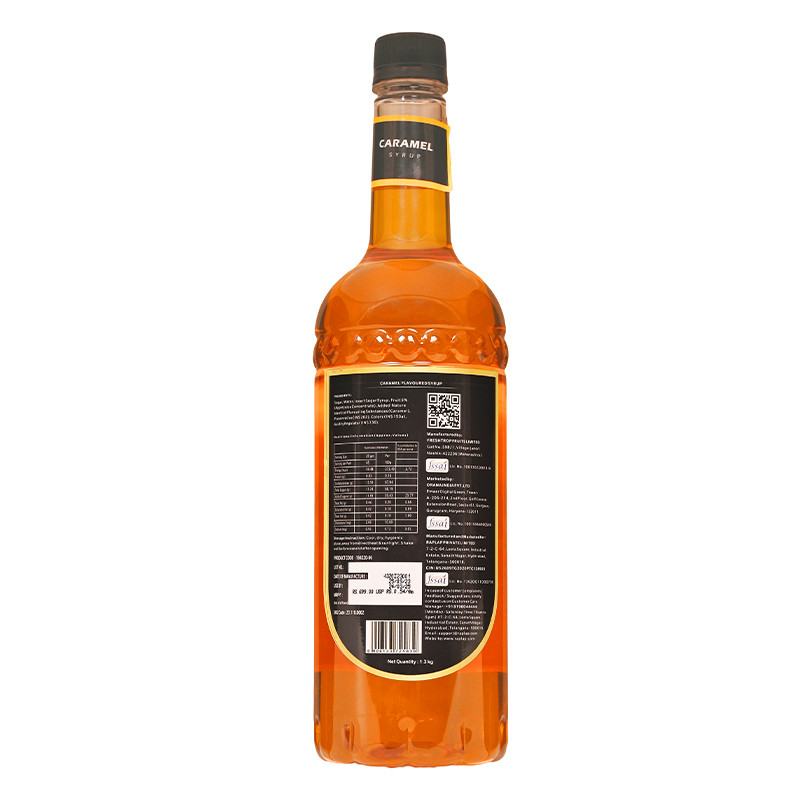 Caramel syrup back