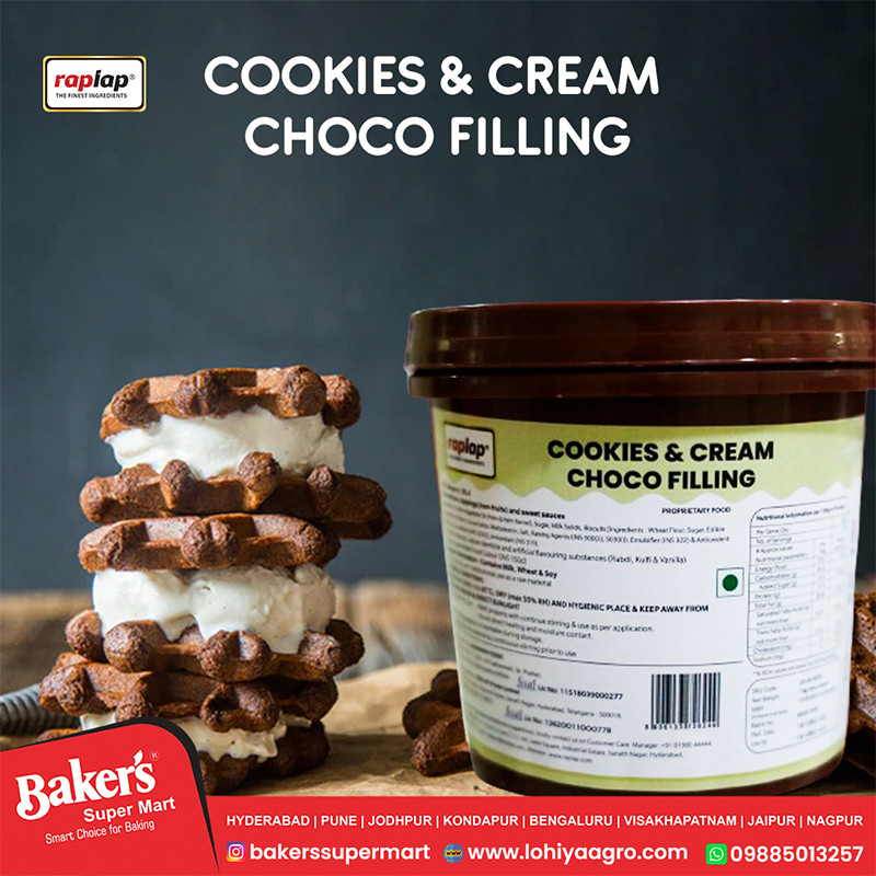 Cookies cream choco filling poster