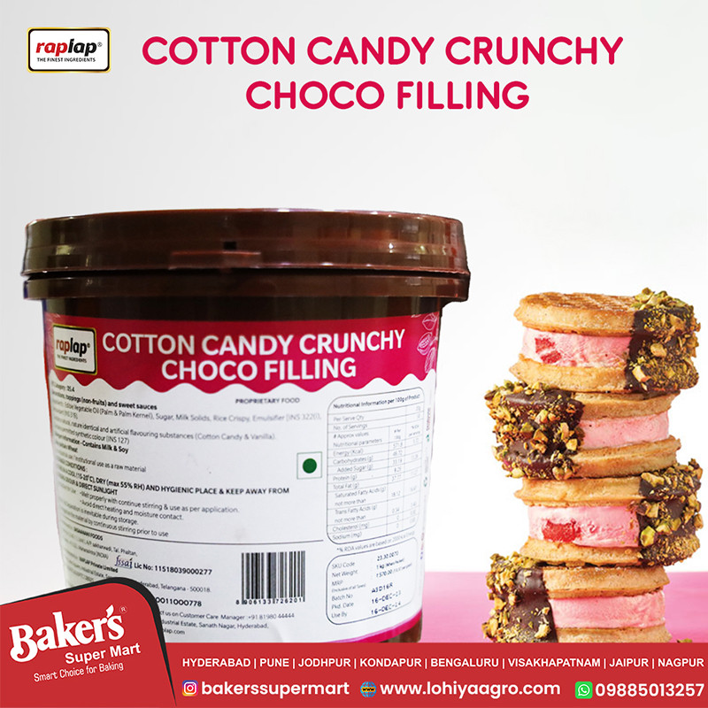 Cotton candy crunch choco filling sticker poster