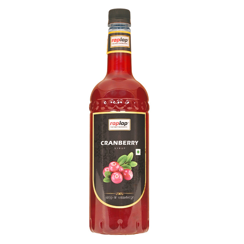 Cranberry syrup front