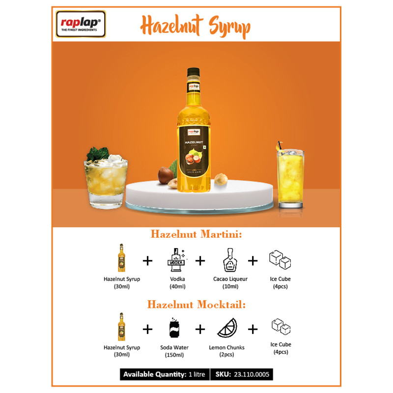 Hazelnut syrup catlogue