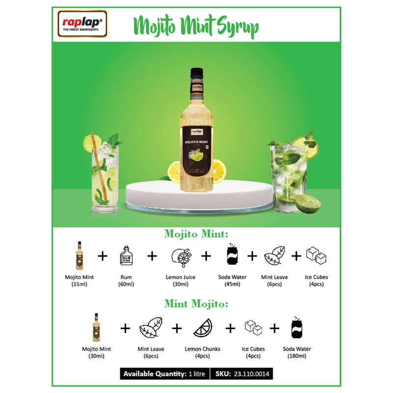 Mojito mint syrup catlogue