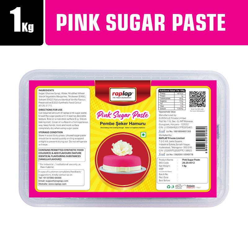 Raplap Pink Sugar Paste 1kg