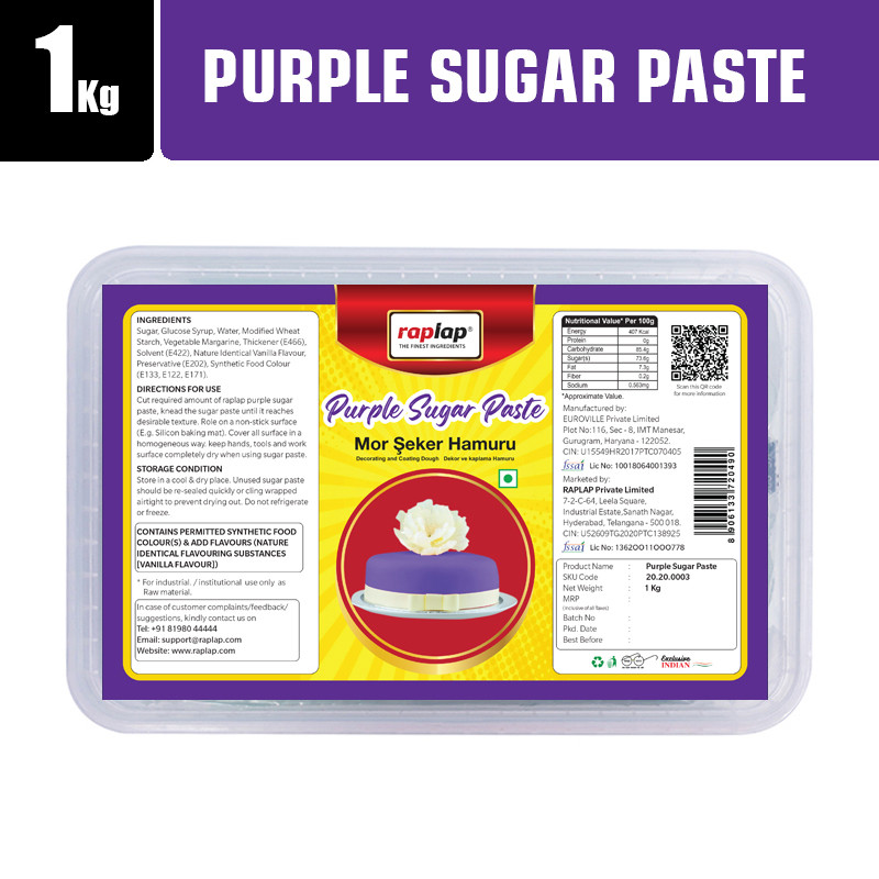 Raplap Purple Sugar Paste 1kg