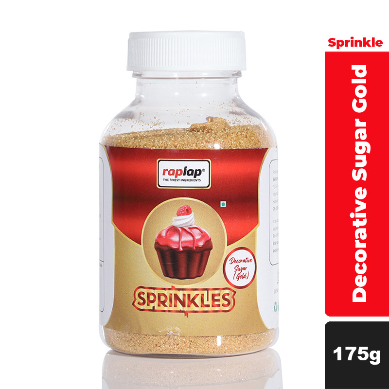 Raplap Sprinkle Decorative Sugar Gold 175g