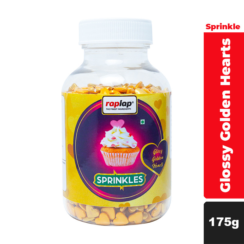 Raplap Sprinkle Glossy Golden Hearts 175g