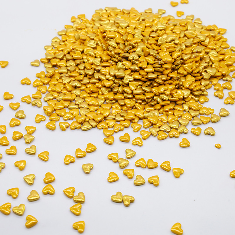 Raplap Sprinkle Glossy Golden Hearts Small 400g