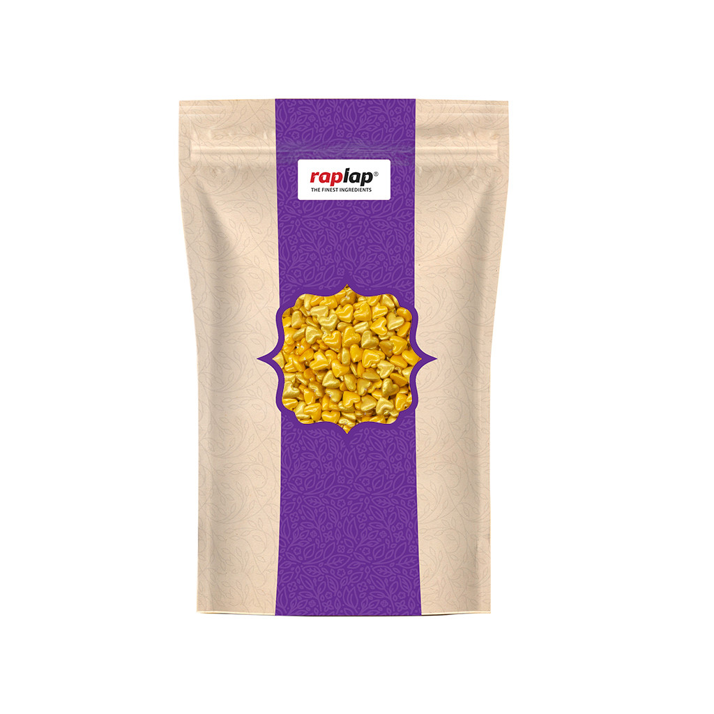 Raplap Sprinkle Glossy Golden Hearts Small 400g