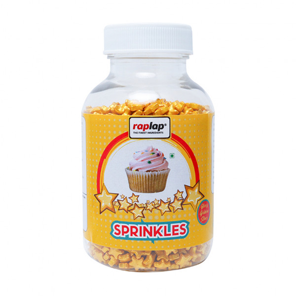 Image of Raplap Sprinkle Glossy Golden Stars 150g