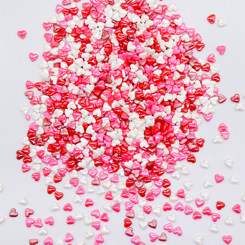Raplap Sprinkle Glossy Heart Mix Small 400g