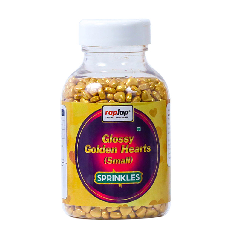 Raplap Sprinkle Golden Hearts Small 200grms