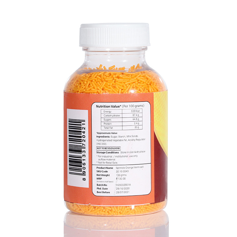 Raplap Sprinkle Orange Vermicelli 150g