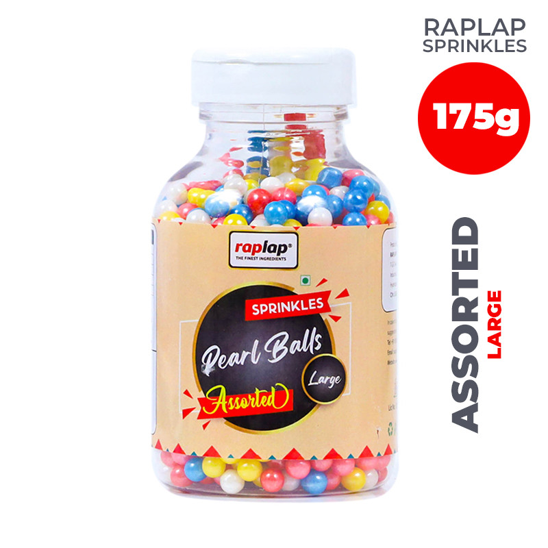 Raplap Sprinkle Peals Balls Assorted Large 175grms