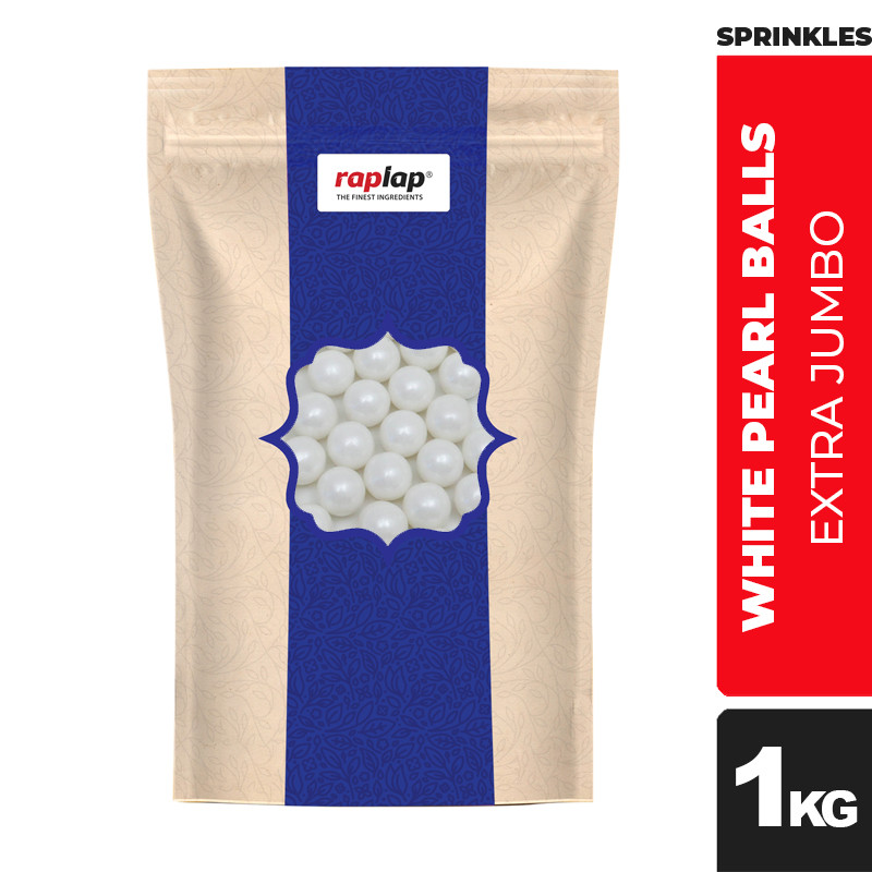 Raplap Sprinkle Peals Balls White Extra Jumbo 1kg