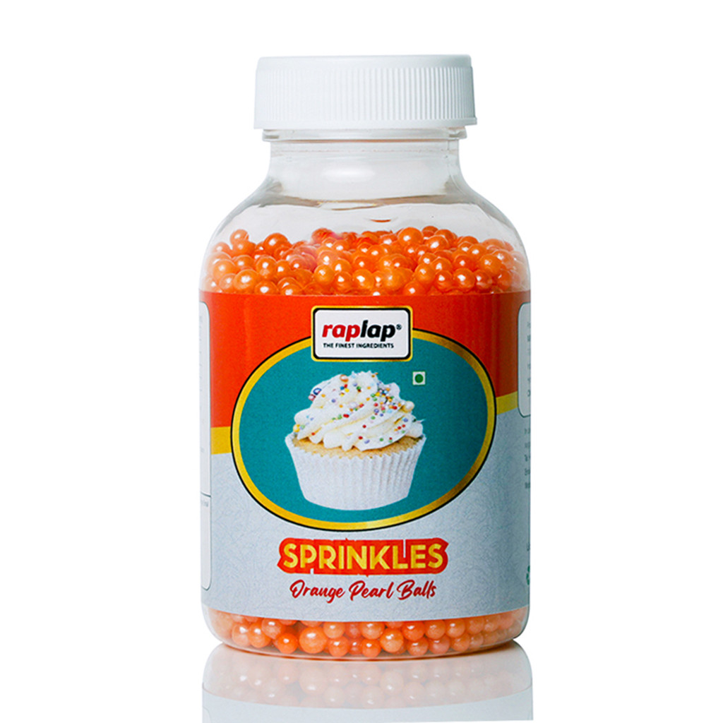 Raplap Sprinkle Pearl Ball Orange Small 175g