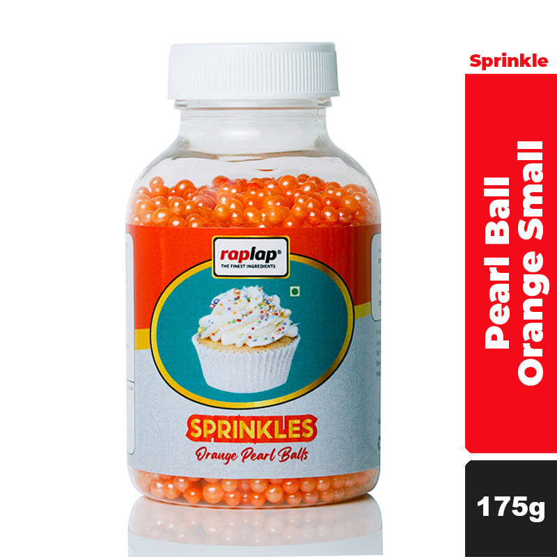 Raplap Sprinkle Pearl Ball Orange Small 175g