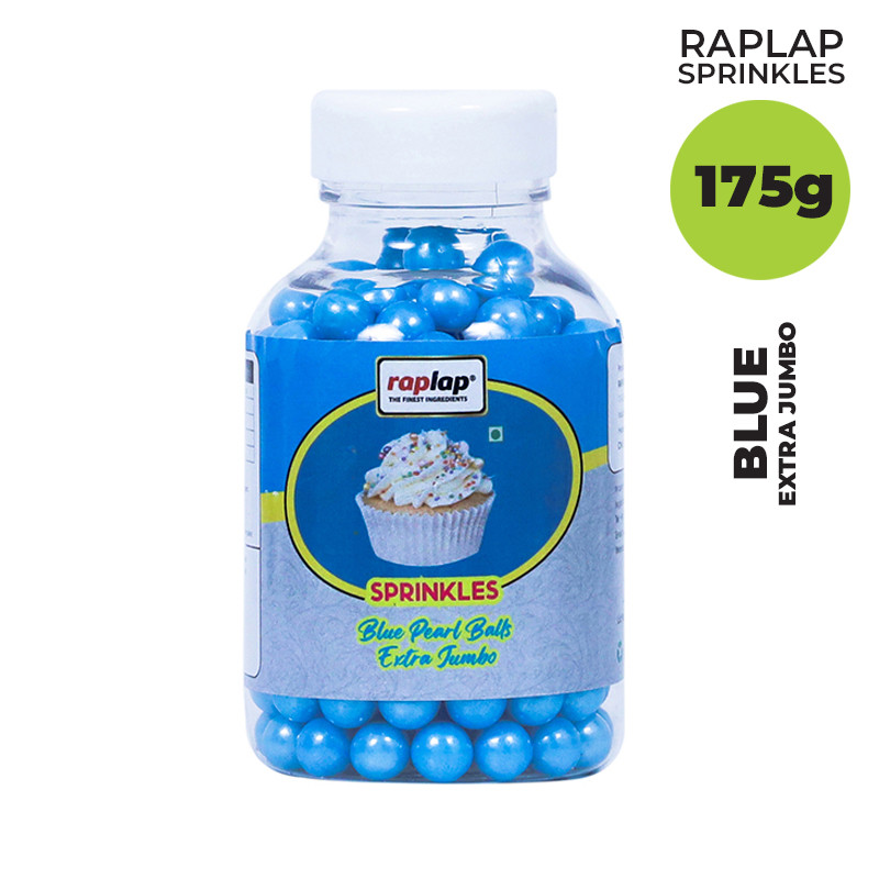 Raplap Sprinkle Pearl Balls Blue Extra Jumbo 175grms